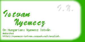istvan nyemecz business card